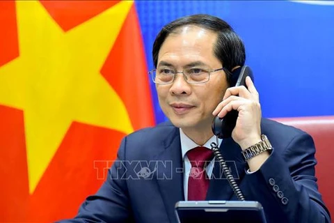 越南外交部部长裴青山与中国国务委员兼外交部部长王毅通电话