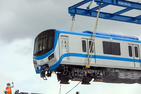 滨城-仙泉地铁1号线的6列车将分别于5月6月和7月运抵胡志明市
