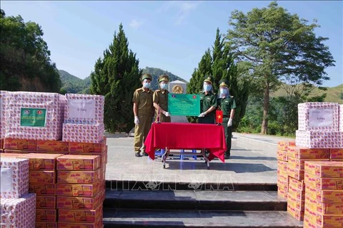 ​奠边省边防部队指挥部向老挝丰沙里和琅勃拉邦两省提供防疫援助