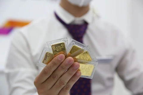 5月31日上午越南国内市场黄金卖出价接近5700万越盾