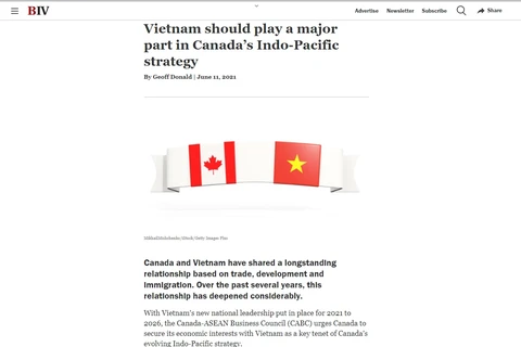 越南是加拿大在未来的重要伙伴