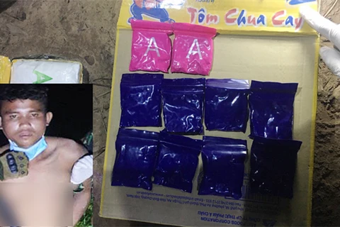广治省边防部队逮捕非法运输毒品入境越南的一名老挝籍犯罪嫌疑人