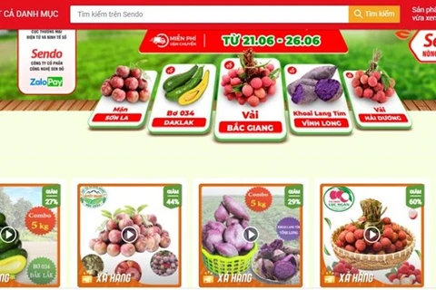 越南多省农产品走上Sendo电商平台