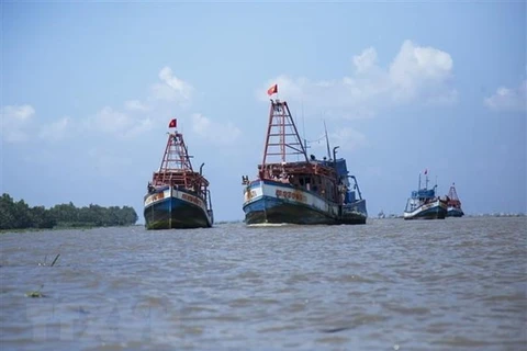 巴地头顿省发现将渔民从马来西亚运回越南的两艘船