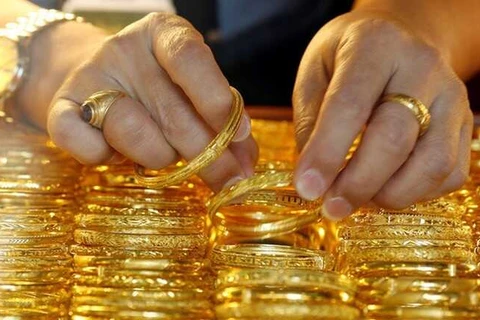 7月8日上午越南国内黄金价格接近5750万越盾