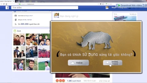 越南推出宣传片 呼吁社区停止使用犀牛角
