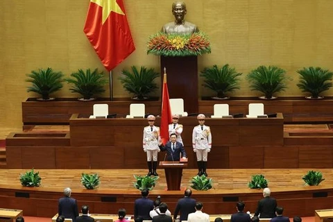 老挝国会主席致函祝贺王廷惠同志当选越南第十五届国会主席