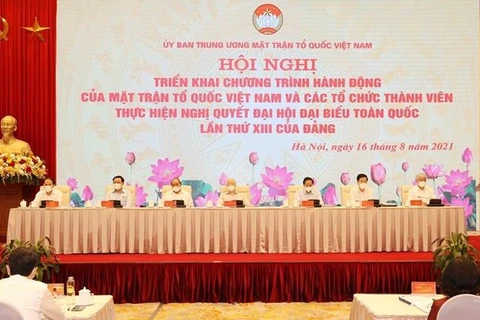 阮富仲总书记出席越南祖国阵线及其成员组织落实越共十三大决议行动计划全国会议