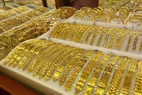 8月16日上午越南国内黄金价格达5750万越盾