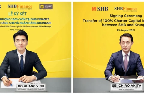 越南SHB银行将把 SHB Finance的 100% 资本转移到泰国大城银行