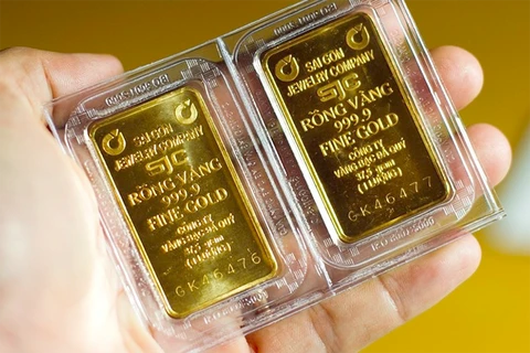 9月22日上午越南国内黄金价格上涨5万越盾