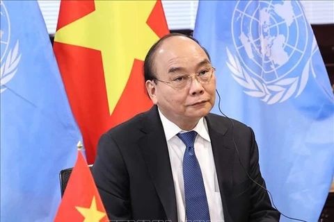 越南国家主席阮春福出席全球抗击新冠肺炎疫情峰会