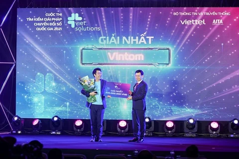 2021年越南国家数字化转型解决方案大赛颁奖仪式在河内举行