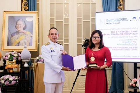 越南一名教师荣获泰国公主奖
