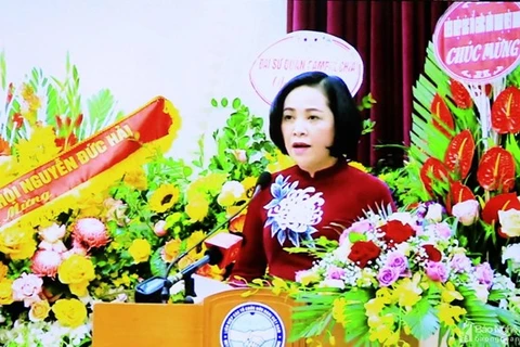 阮氏清女士当选越柬友好协会主席