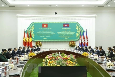越南国家主席阮春福圆满结束对柬埔寨进行的国事访问