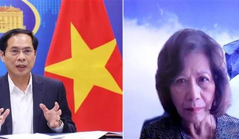越南外长裴青山会见联合国秘书长缅甸问题特使诺埃琳·海泽