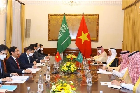 外交部部长裴青山与沙特阿拉伯外交大臣费萨尔举行会谈