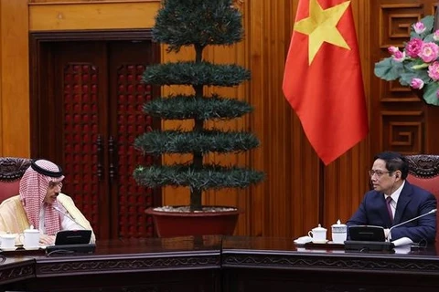 越南政府总理范明政会见沙特阿拉伯外交大臣费萨尔·本·法尔汉·阿勒沙特