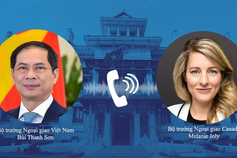 越南外交部长同加拿大外交部长通电话