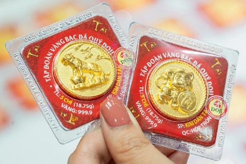 3月24日上午越南国内黄金价格超6900万越盾