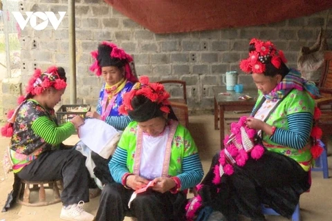 独特精致的白赫蒙族妇女服饰 