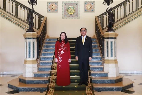 越南国家副主席武氏映春会见泰国总理巴育·占奥差