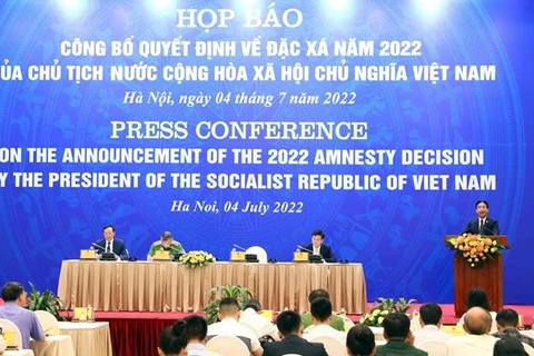 越南国家主席办公厅对外公布2022年国家主席特赦令