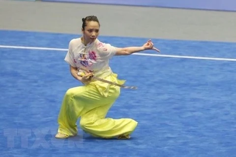 2022年世界运动会：杨翠薇夺得武术比赛金牌