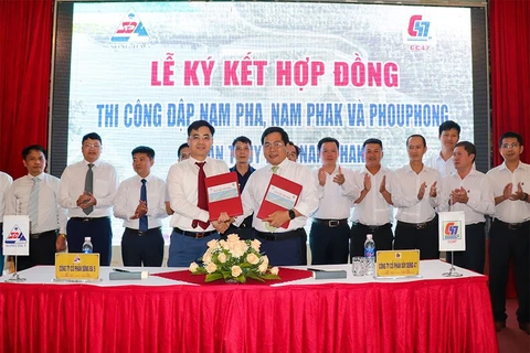 越南企业在老挝建设水电站
