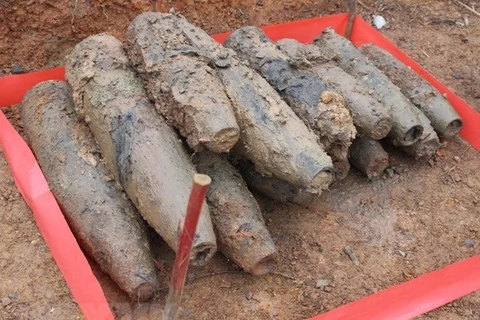 广治省：发现并成功处理装有 144 种爆炸物的地下掩体