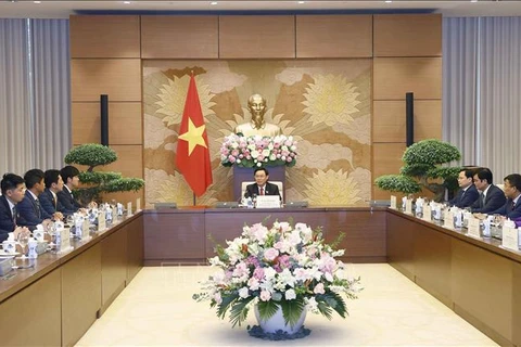 越南国会主席王廷惠会见日本自民党青年局代表团