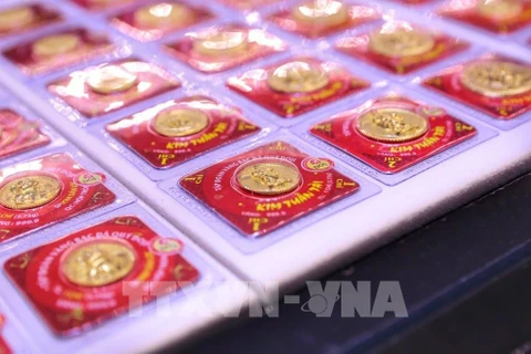 8月25日上午越南国内一两黄金卖出价上涨8万越盾