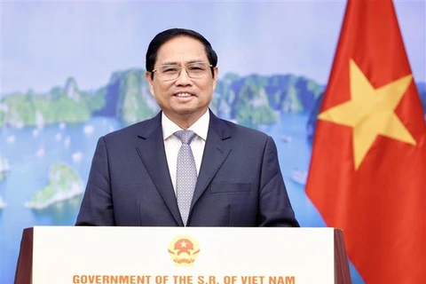 越南政府总理范明政在东方经济论坛发表录像讲话