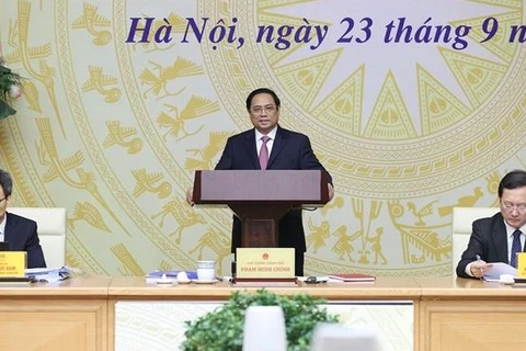 越南政府总理范明政主持科技市场发展会议