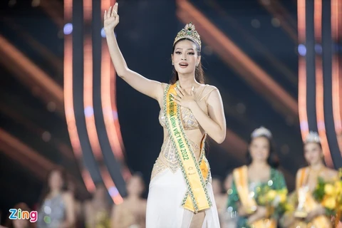 2022年国际和平小姐大赛：越南佳丽段天恩入围人气排行榜前十