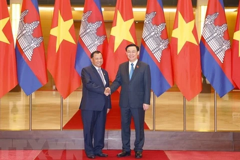 柬埔寨参议院主席赛冲圆满结束对越南的正式访问