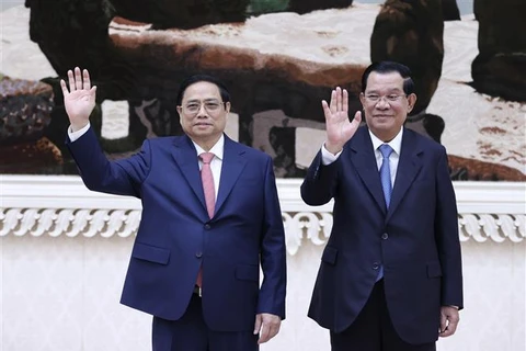 越南和柬埔寨发表联合声明