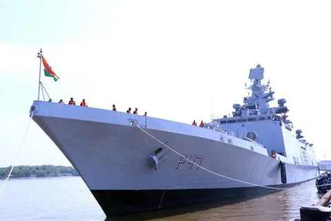 印度海军舰艇编队对胡志明市进行友好访问