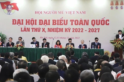 越南盲人协会第十次全国代表大会在河内隆重召开