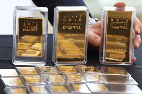 12月16日上午越南国内一两黄金卖出价上涨5万越盾