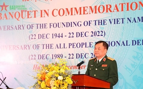 庆祝越南人民军建军78周年招待会在河内举行