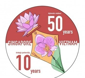 越南与新加坡建交50周年：“50-10”标志创作比赛落幕