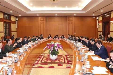 2023年越共中央政治局书记处工作计划部署会议召开