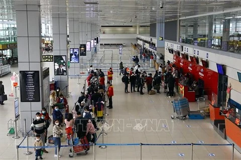 河内内排国际机场国际客运量呈恢复增长趋势