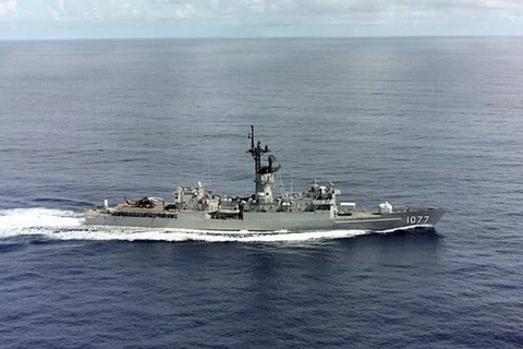泰国皇家海军进行军事演习