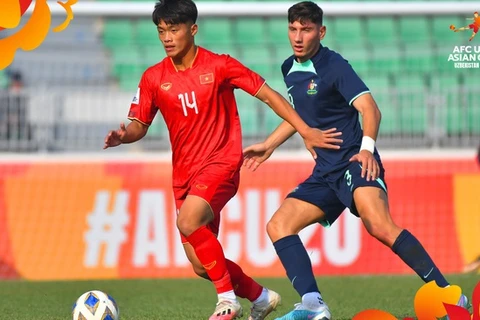2023年亚足联U20亚洲杯总决赛：越南球队以1比0战胜澳大利亚球队