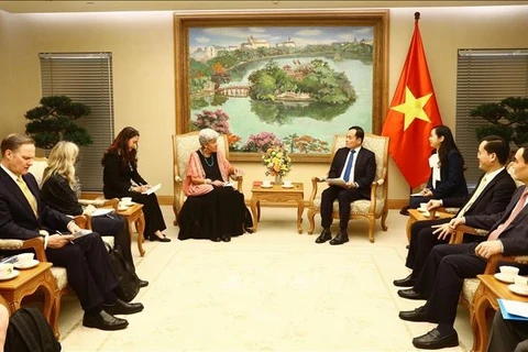 越南政府副总理陈流光会见美国商务部副部长玛丽莎·拉戈