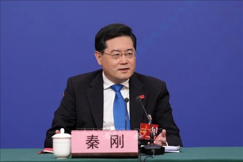 越南领导人向中国国务委员兼外交部长致贺电