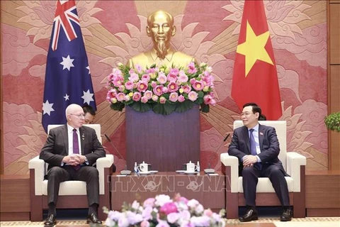 越南国会主席王廷惠会见澳大利亚总督赫尔利 